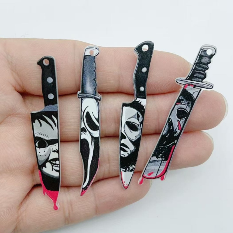 Jewelry Making Pieces - 10 pieces of acrylic jewelry Halloween