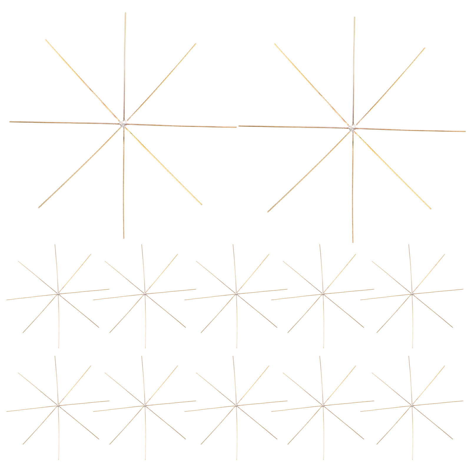 Jewelry Making With Copper Wire - 30Pcs Snowflake Wire Forms Metal Wire