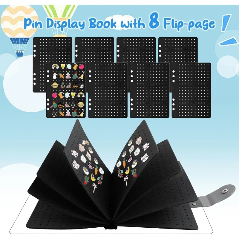 Jewelry Making Journal - Felt Pin Brooch Display Storage Book