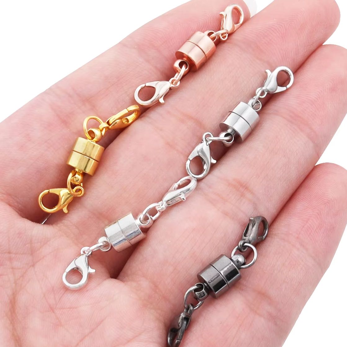 Jewelry Making Factory - 5Sets/Lot Magnetic Clasps With Lobster Clasps