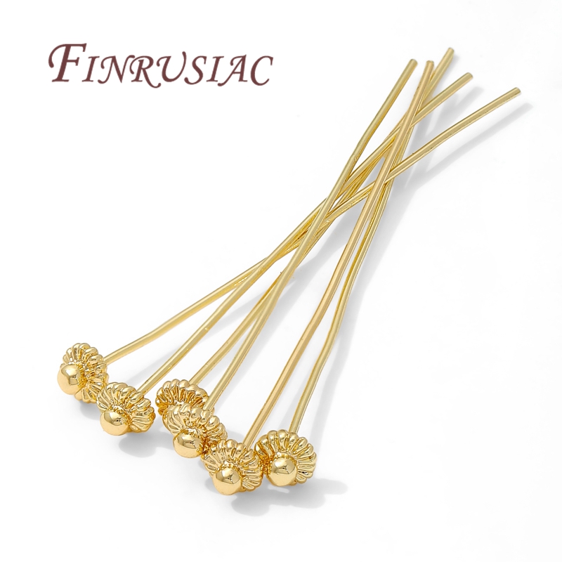 Jewelry Making Articles - 10/20Pcs/Lot 18K Gold-plated Pins For Jewelry