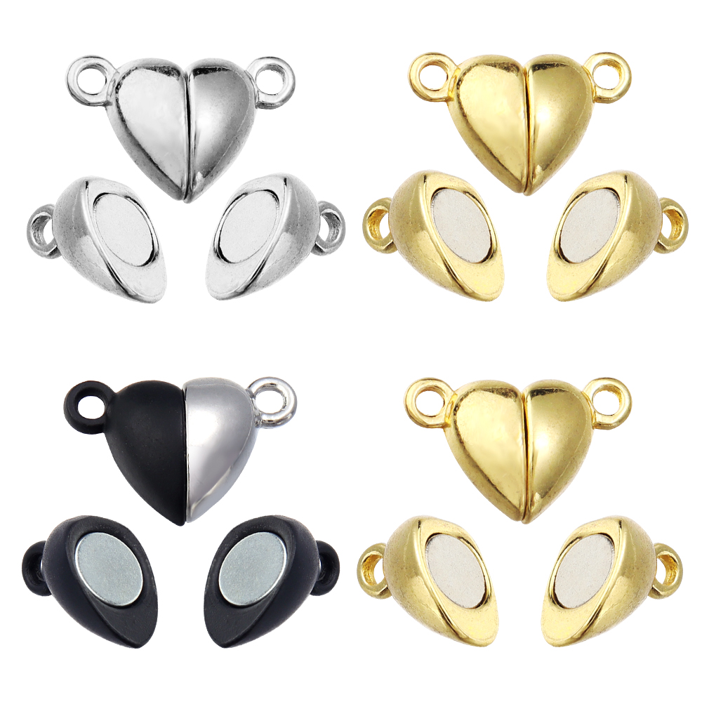Jewelry Making Articles - 5pcs/Lot Alloy Love Heart Shaped Magnetic