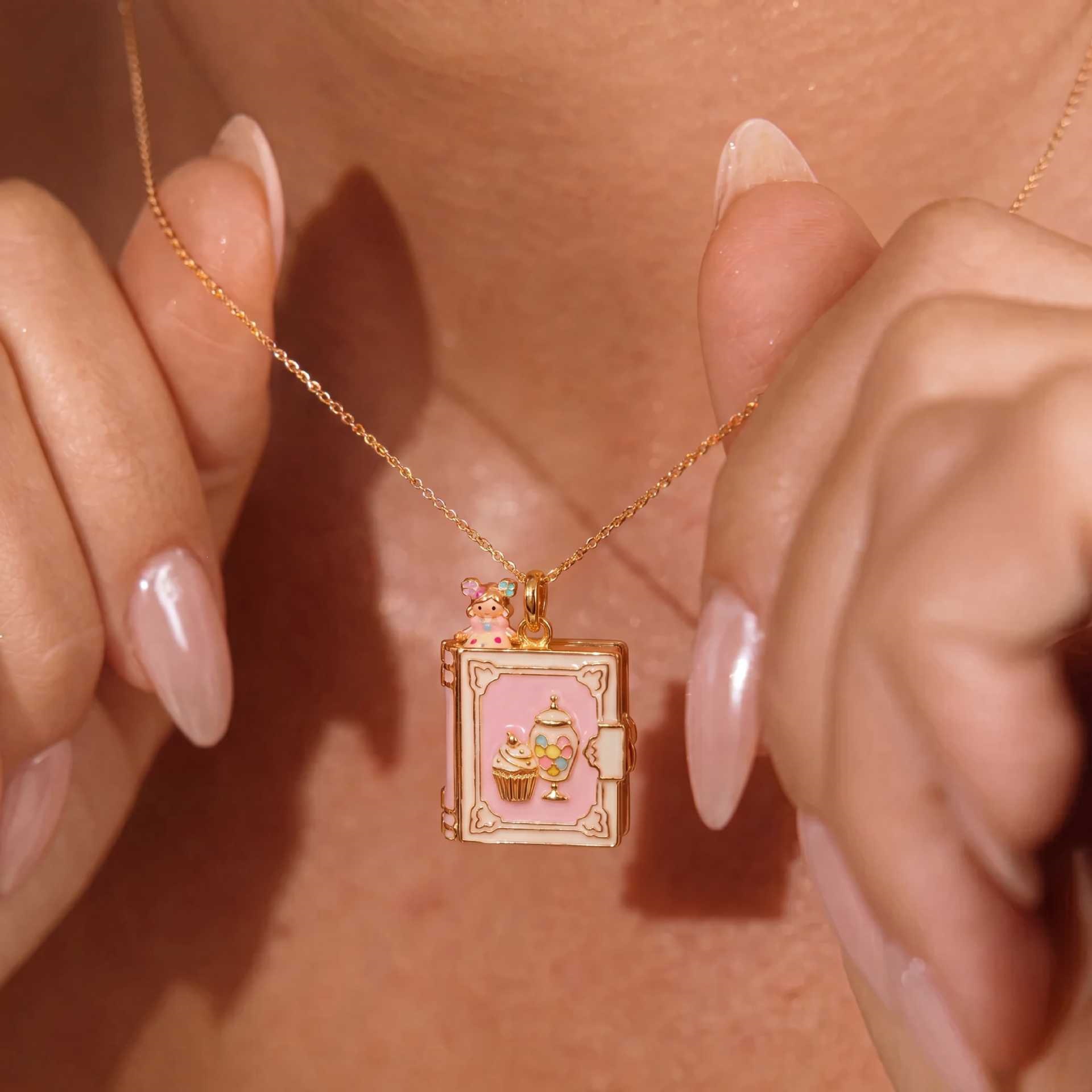 Jewelry Making Journal - New Fashion Book Opening Pendant Necklace
