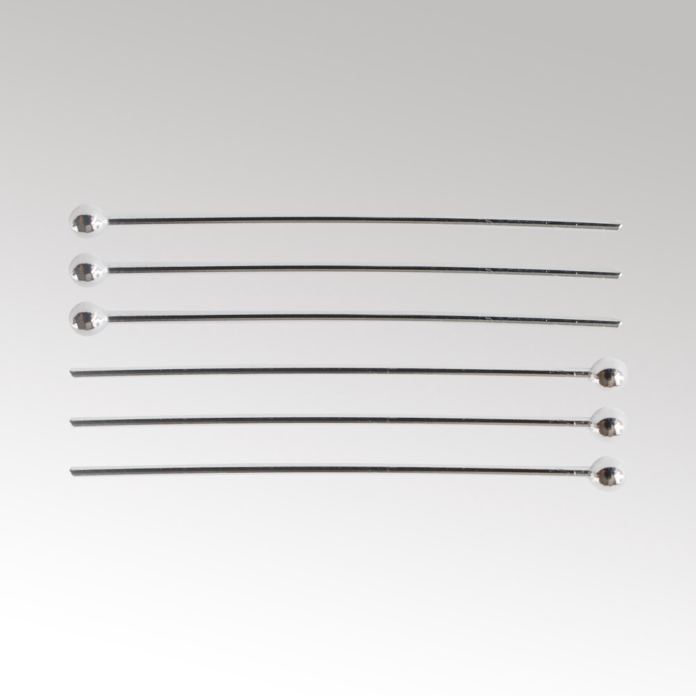 Jewelry Making Pieces - 925 Sterling Silver Ball Head Pins