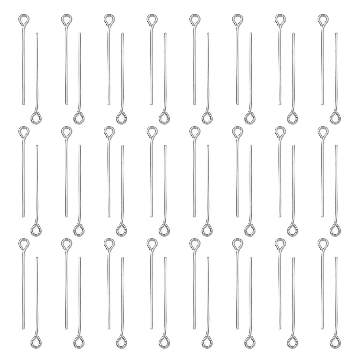Jewelry Making Articles - 100Pcs/Lot Stainless Steel Eye Pins Diy