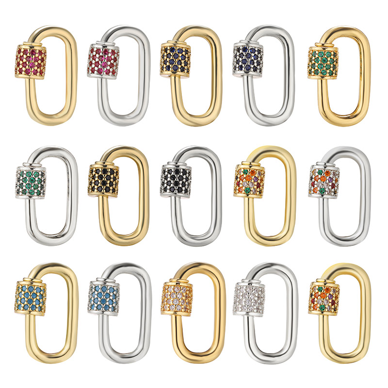 Jewelry Making Findings - Juya DIY Rainbow Charms Carabiner Fastener