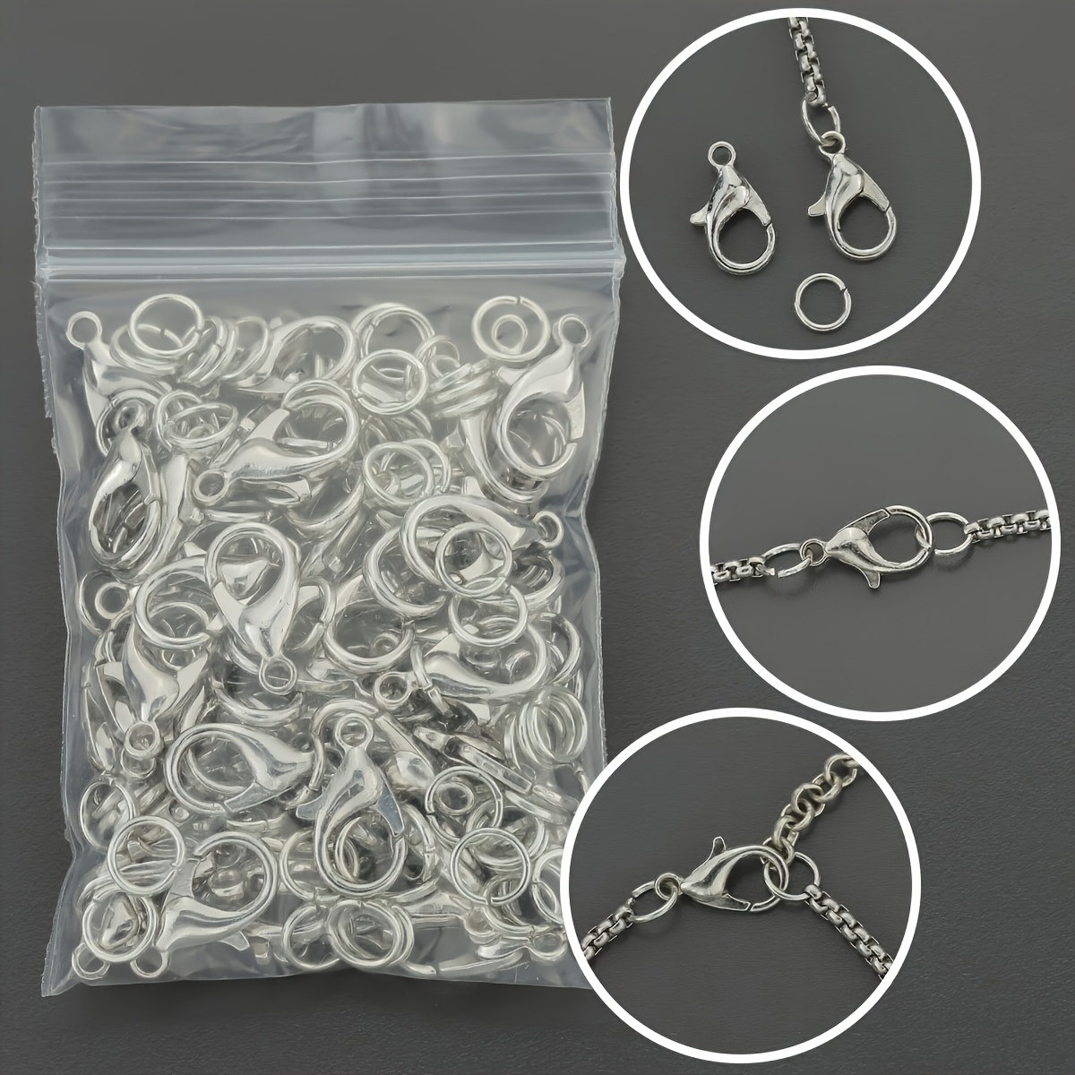 1/2/300pcs Lobster Clasps Open - огляд і ціна Jewelry Making Pieces