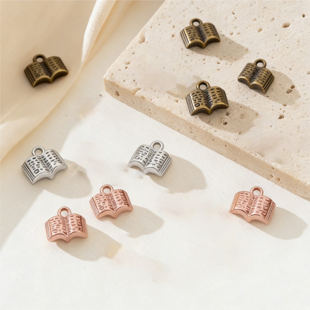 10/20/100pcs Charms Open Book  - огляд і ціна Jewelry Making Journal