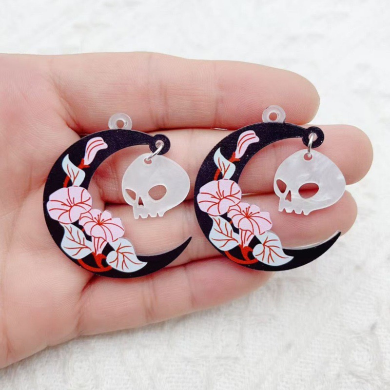 10pcs Halloween Acrylic Ghost  - огляд і ціна Jewelry Making Factory