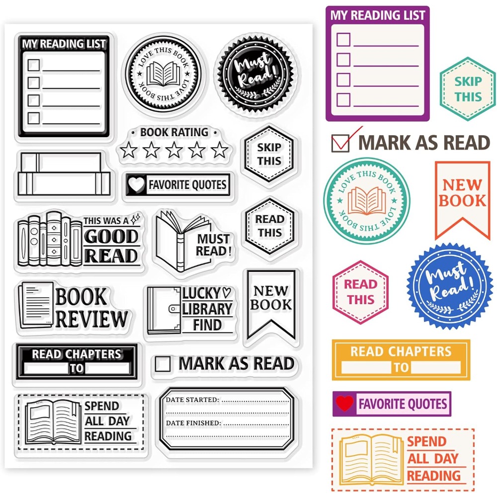 Book Reading Label Clear Stamp - огляд і ціна Jewelry Making Journal