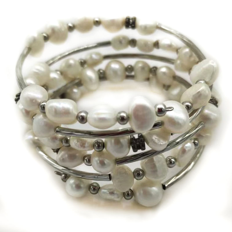 33 Inches 7-8mm Purple Memory  - огляд і ціна Memory Wire Bracelet