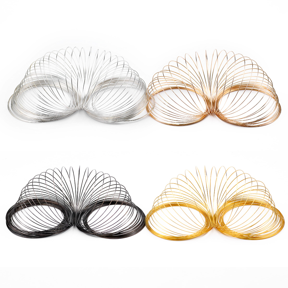 50Loops/Lot 0.6mm Memory Steel - огляд і ціна Memory Wire Bracelet