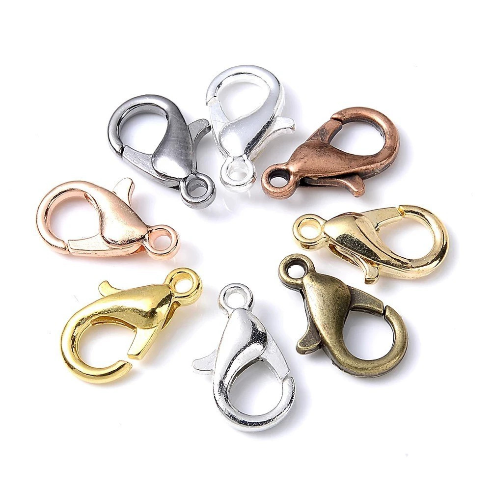 100pcs 9 12 14mm Zinc Alloy Lo - огляд і ціна Jewelry Making Factory
