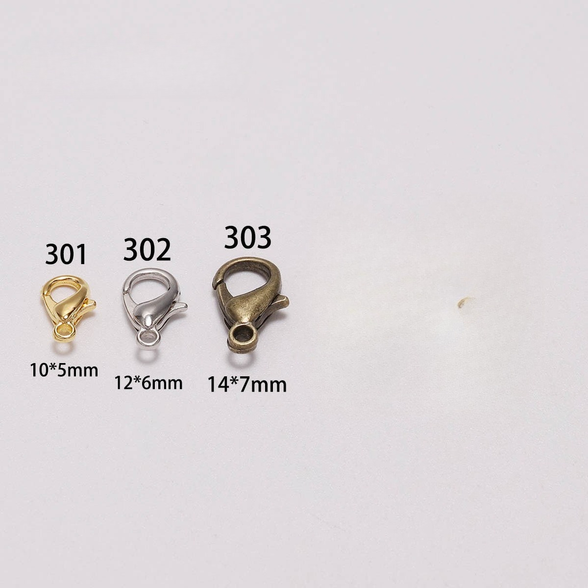 100pcs 9 12 14mm Zinc Alloy Lo - огляд і ціна Jewelry Making Factory