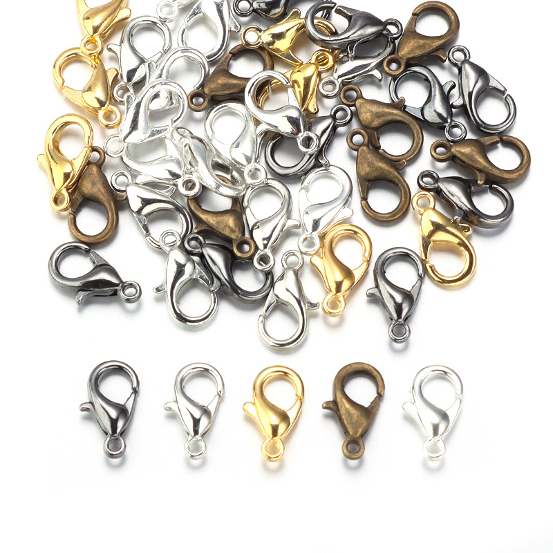 100pcs 9 12 14mm Zinc Alloy Lo - огляд і ціна Jewelry Making Factory