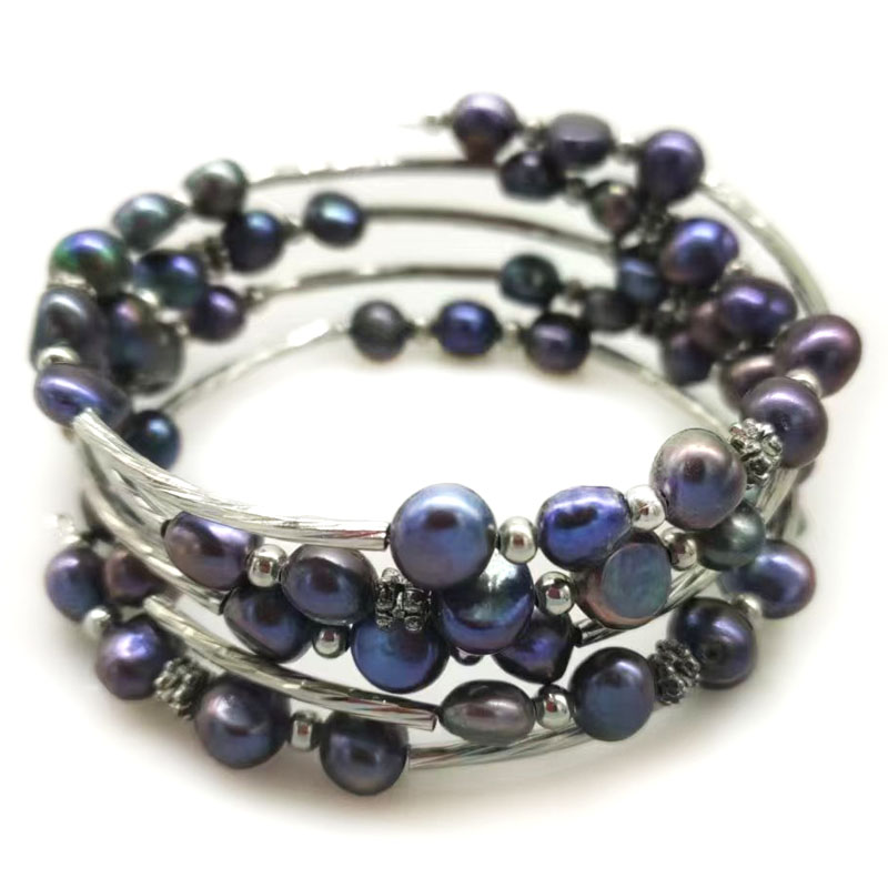 33 inches 7-8mm Rainbow Natura - огляд і ціна Memory Wire Bracelet