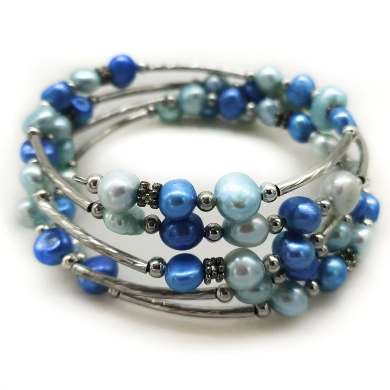 33 inches 7-8mm Rainbow Natura - огляд і ціна Memory Wire Bracelet