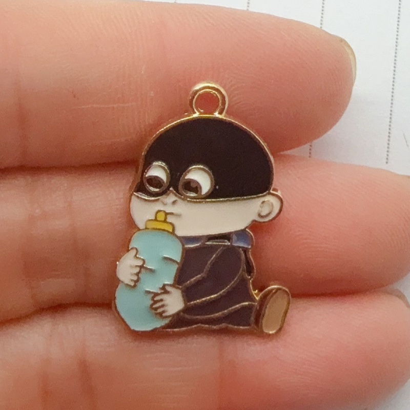 10pcs alloy drip oil cartoon p - огляд і ціна Jewelry Making Factory