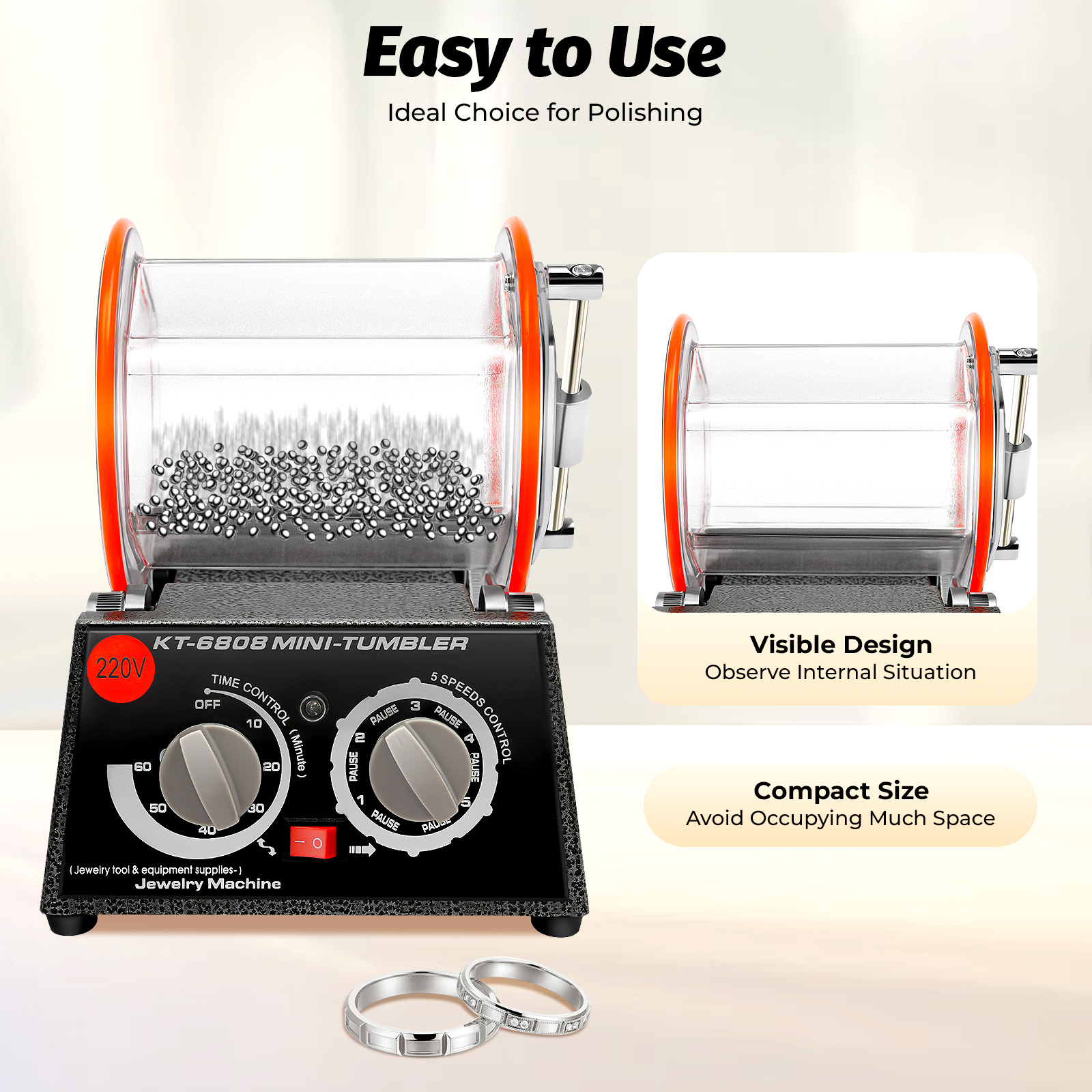 5 Gears Electric Polisher, 60W - огляд і ціна Jewelry Making Uk