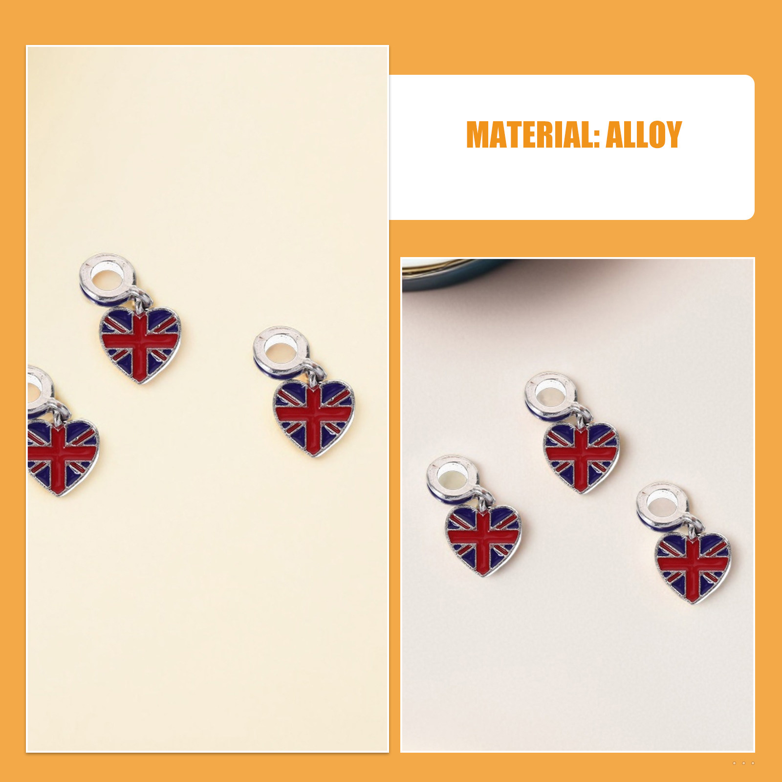 12Pcs Uk Flag Charms British F - огляд і ціна Jewelry Making Uk
