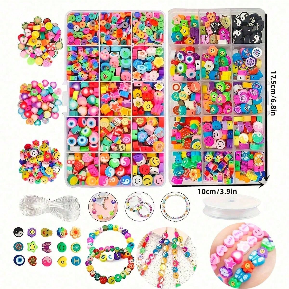 1450/1200/250pcs Polymer Clay  - огляд і ціна Jewelry Making Pieces