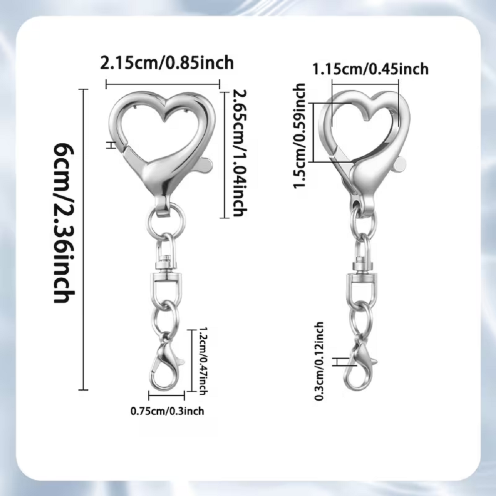 5/15/30Pcs Heart Shaped Swivel - огляд і ціна Jewelry Making Factory