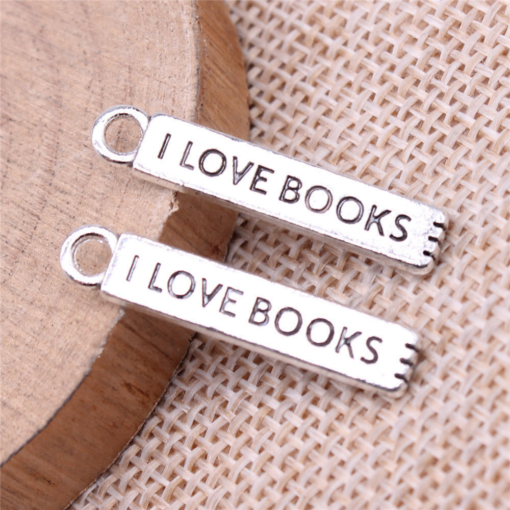 20pcs/lot I Love Books Charms  - огляд і ціна Jewelry Making Journal