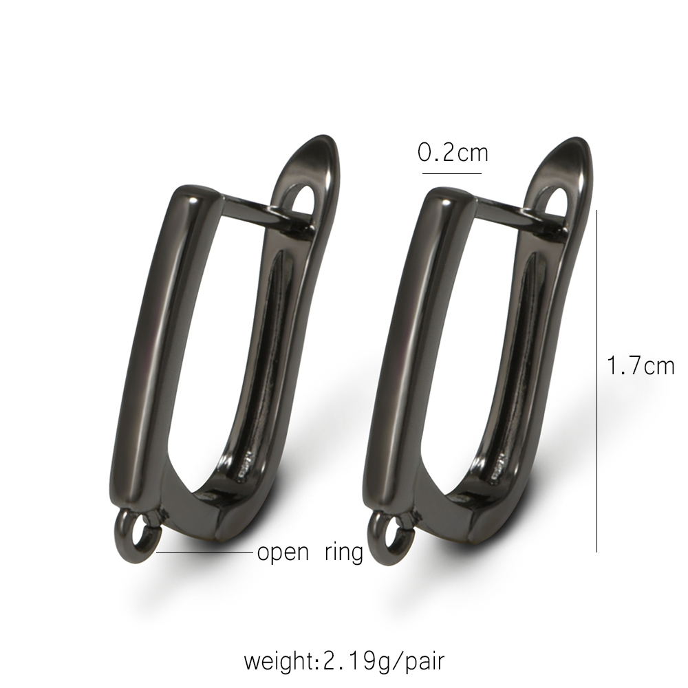 YANASI 1 Pair Gun Black  Brass - огляд і ціна Jewelry Making Articles
