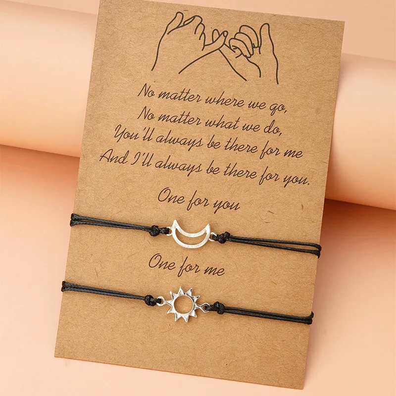 Simple Sun and Moon Alloy Wax  - огляд і ціна Memory Wire Bracelet