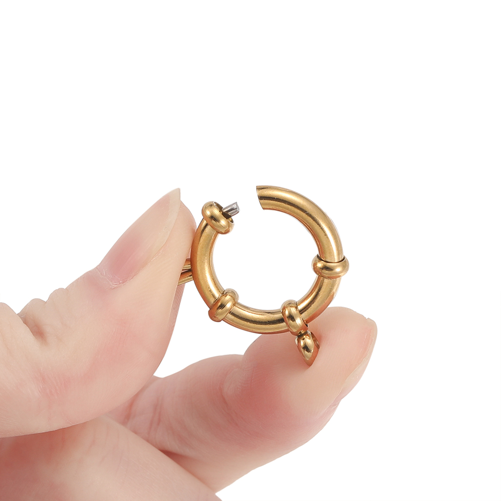 2pcs Stainless Steel Round Spr - огляд і ціна Jewelry Making Factory
