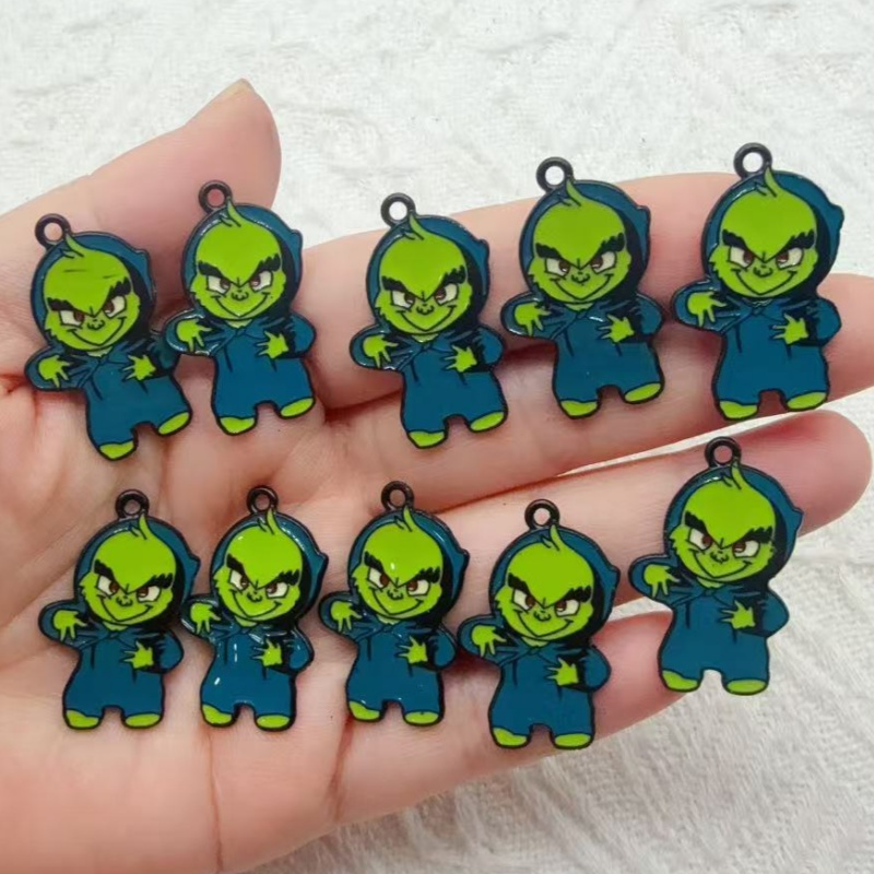 10pcs alloy drip oil cartoon C - огляд і ціна Jewelry Making Factory