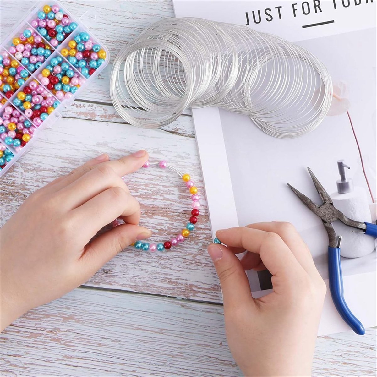 A008 100 Loop Jewelry Wire, Me - огляд і ціна Memory Wire Bracelet
