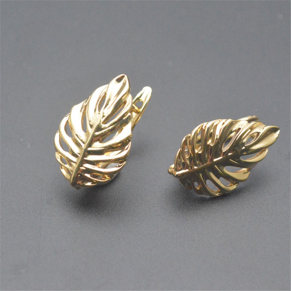1/2Pcs 18K Gold Plated Brass L - огляд і ціна Jewelry Making Articles