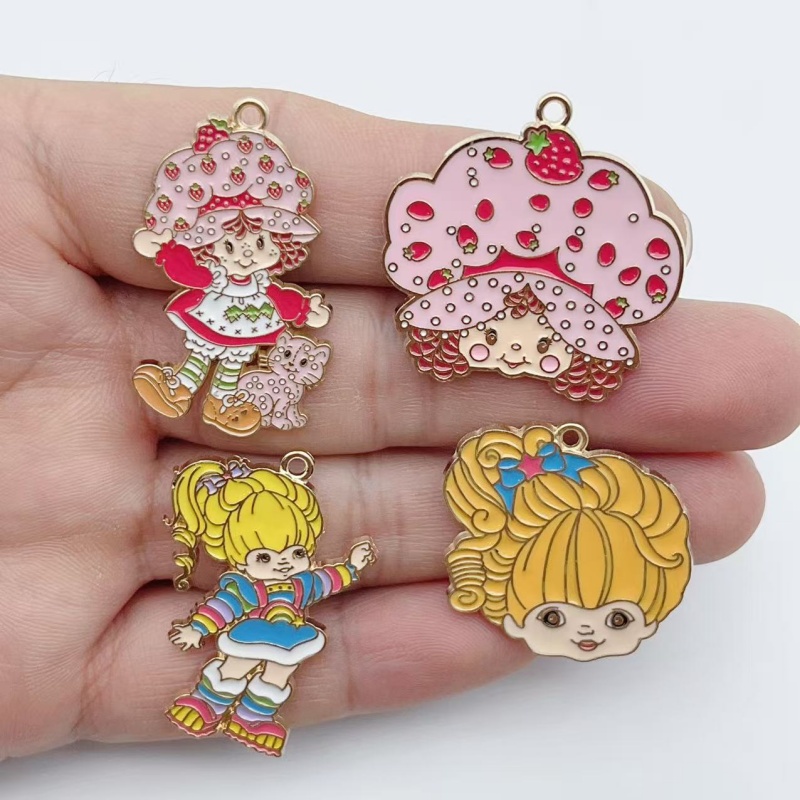 10pcs Cute Little Girl Enamel  - огляд і ціна Jewelry Making Factory