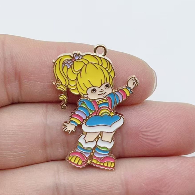 10pcs Cute Little Girl Enamel  - огляд і ціна Jewelry Making Factory