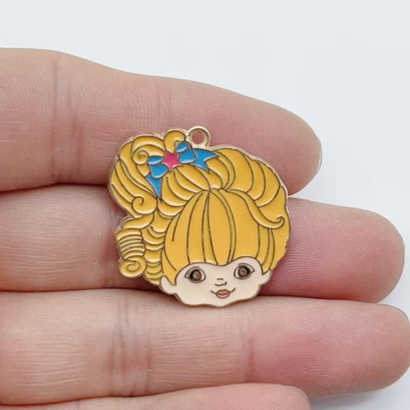 10pcs Cute Little Girl Enamel  - огляд і ціна Jewelry Making Factory
