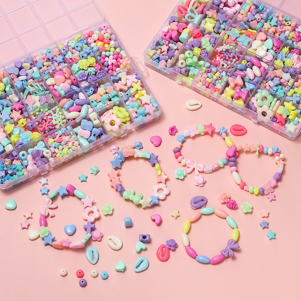 1 Box Colorful Acrylic Pony Be - огляд і ціна Jewelry Making Pieces