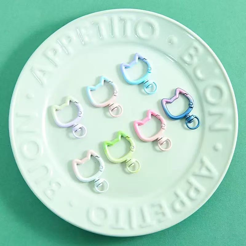 5-10PCS Gradient Cute Cat Clas - огляд і ціна Jewelry Making Articles